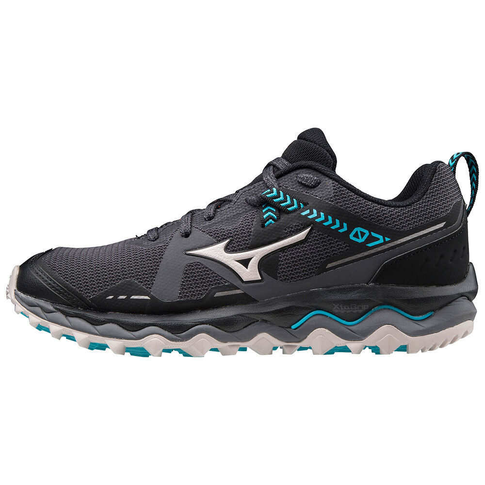 Scarpe Da Trail Running Mizuno Wave Mujin 7 Donna - Nere/Grigie/Blu - 53680-MFXY